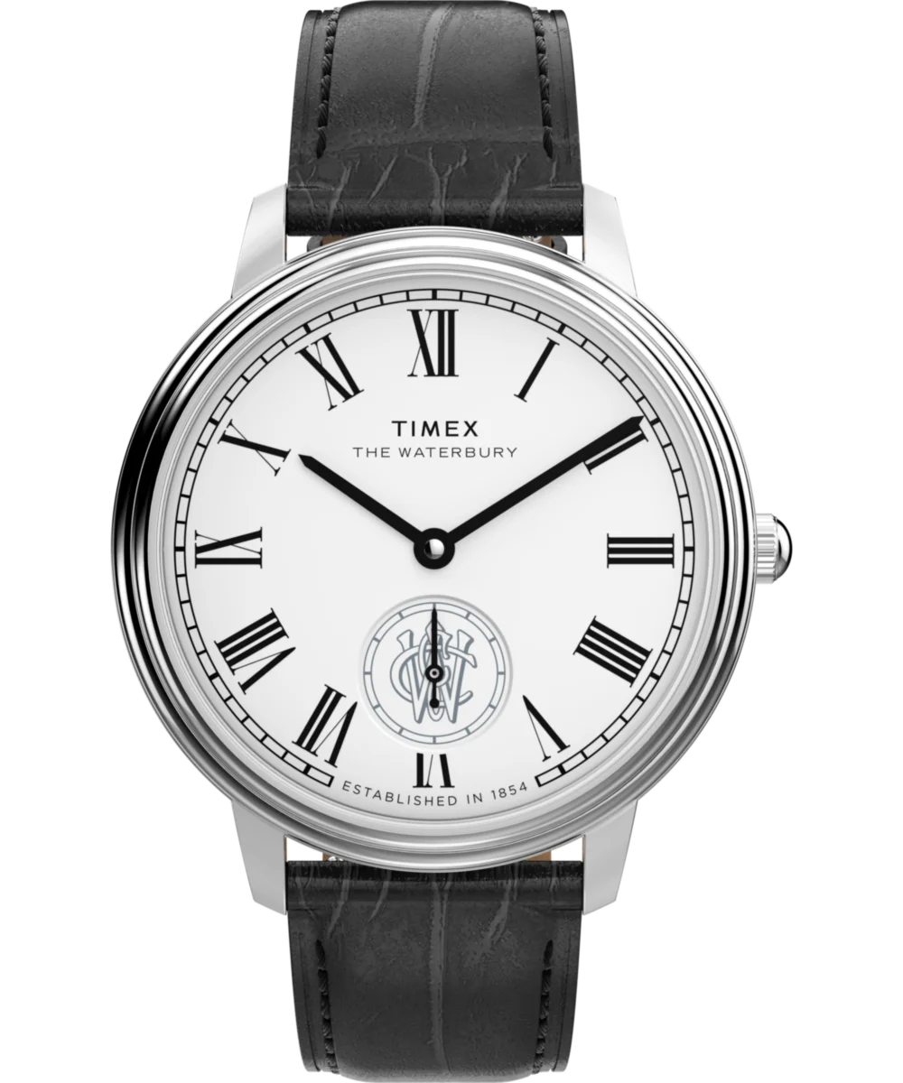 Image of Waterbury Metropolitan Sub-Second 39mm Leather Strap Watch