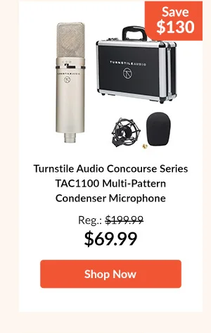 Turnstile Audio Concourse Series TAC1100 Multi-Pattern Condenser Microphone