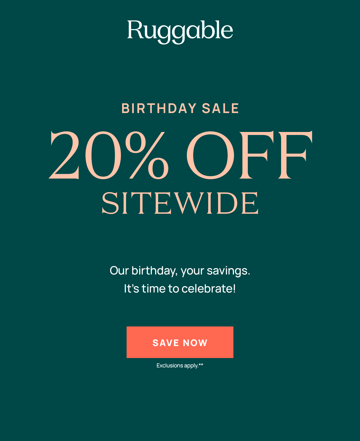 20% Off Sitewide