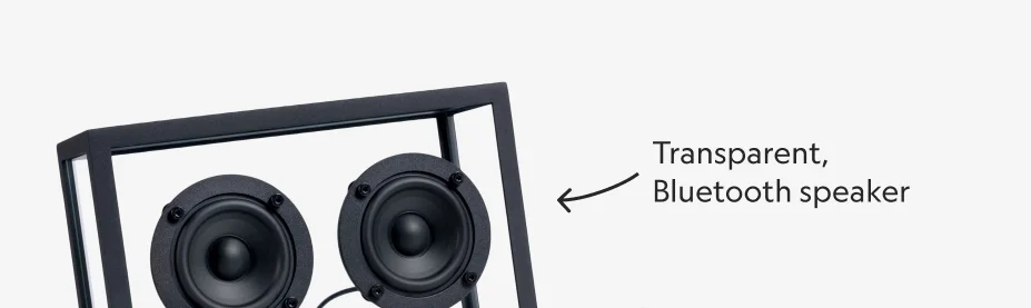 Small Transparent Glass Speaker