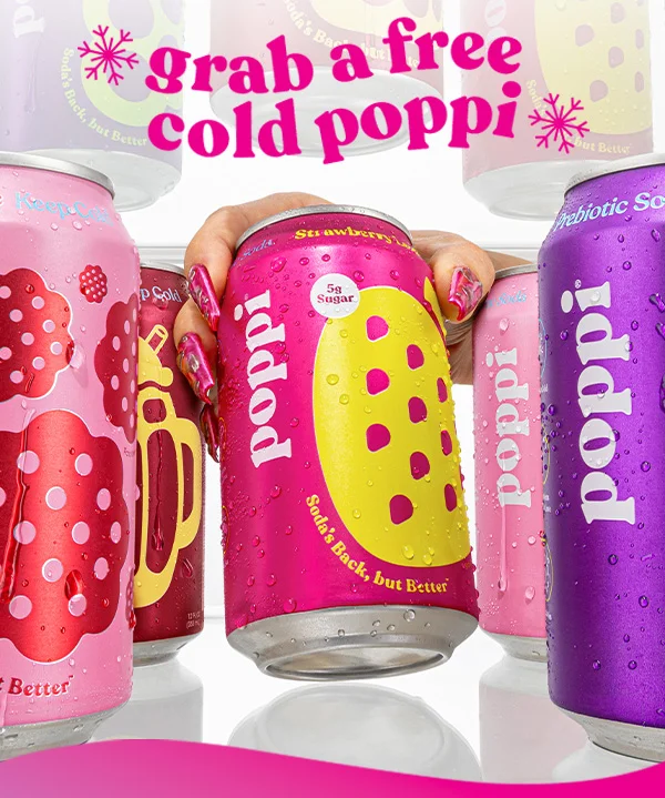 grab a free cold poppi