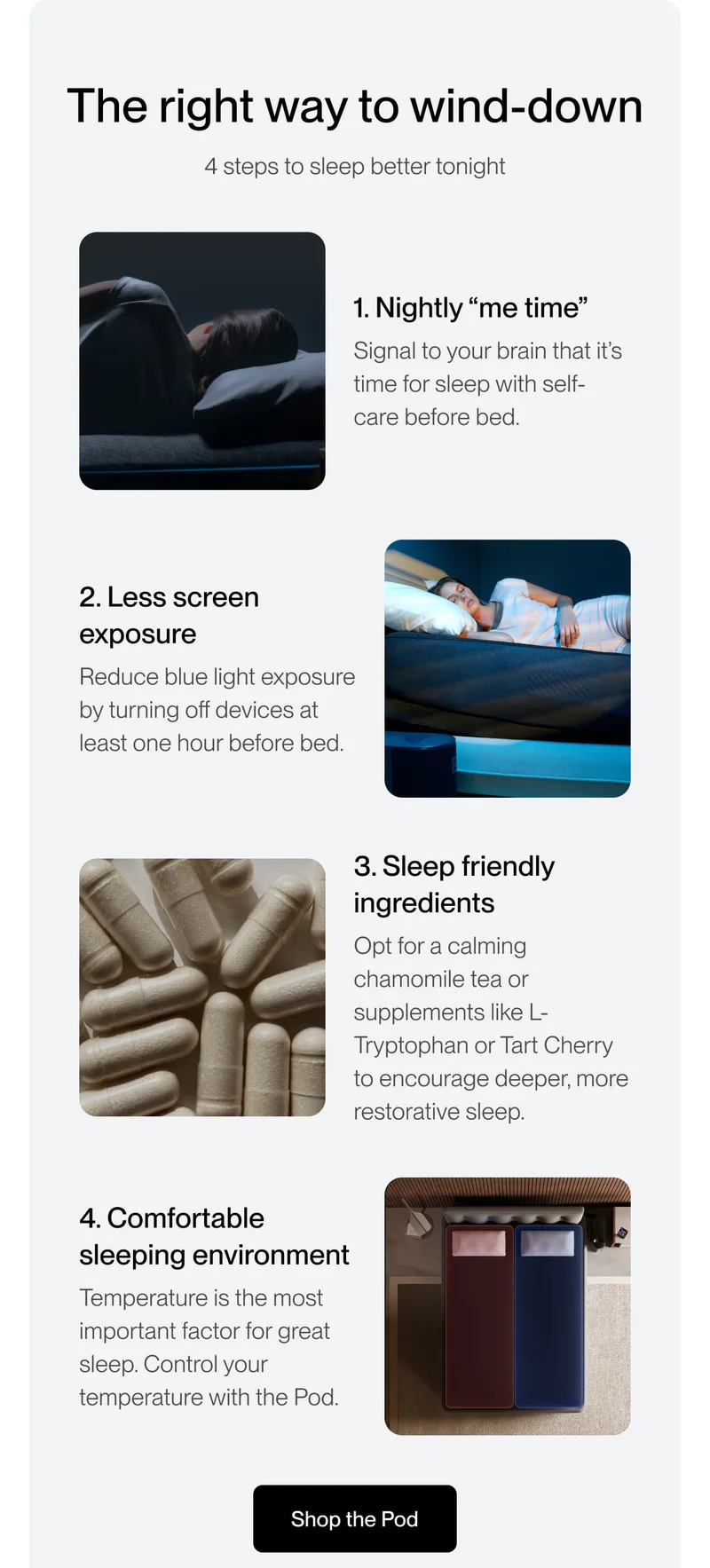 The right way to wind-down 4 steps to sleep better tonight