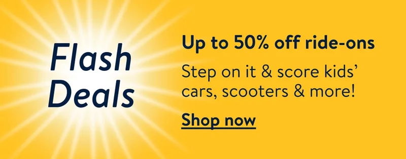 Up to 50% off ride-ons