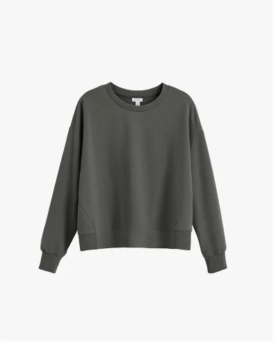Fleece Cropped Sweatshirt