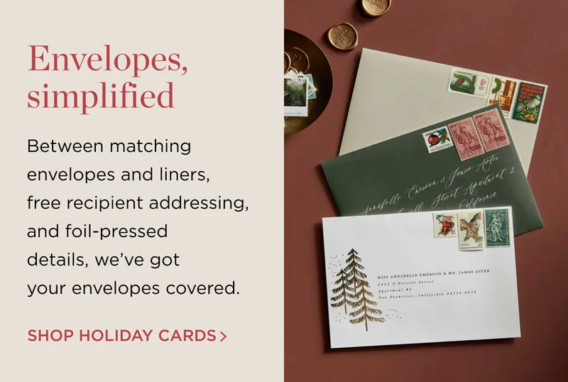 Shop Holiday Cards(Envelopes, Simplified)
