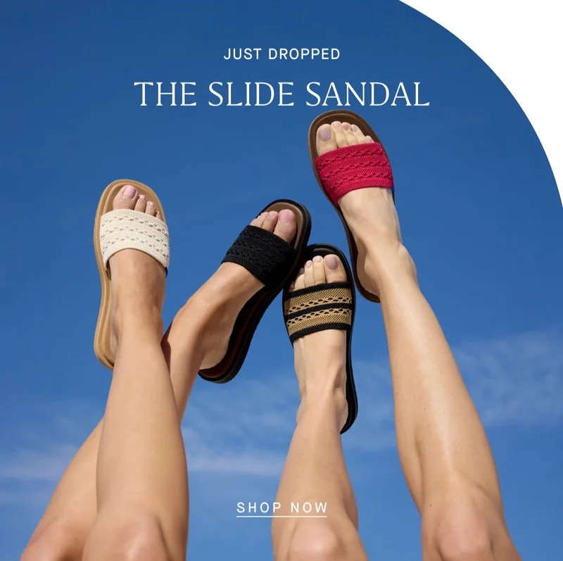JUST DROPPED THE SLIDE SANDAL SHOP NOW