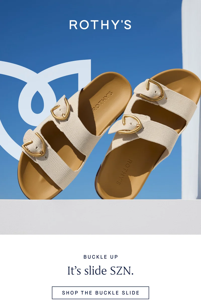 BUCKLE UP It’s slide SZN. THE BUCKLE SLIDE