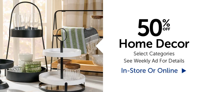 50% Off Home Decor - Select Categories
