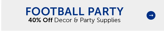Football Party - 40% Off Decor & Party Supplies