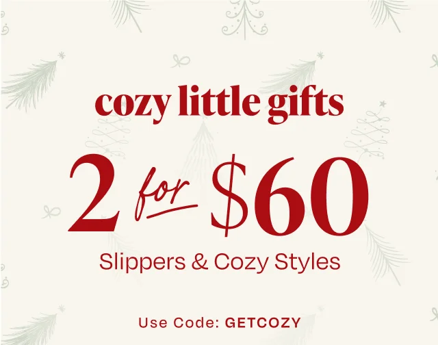 2 for $ 60 Slippers & Cozy Styles - Image