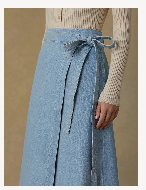 Solstice Denim Wrap Skirt