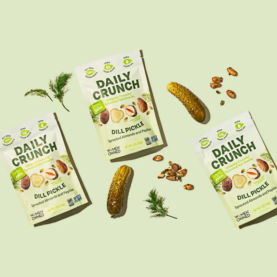Daily Crunch Dill Pickle Sprouted Almonds Snack