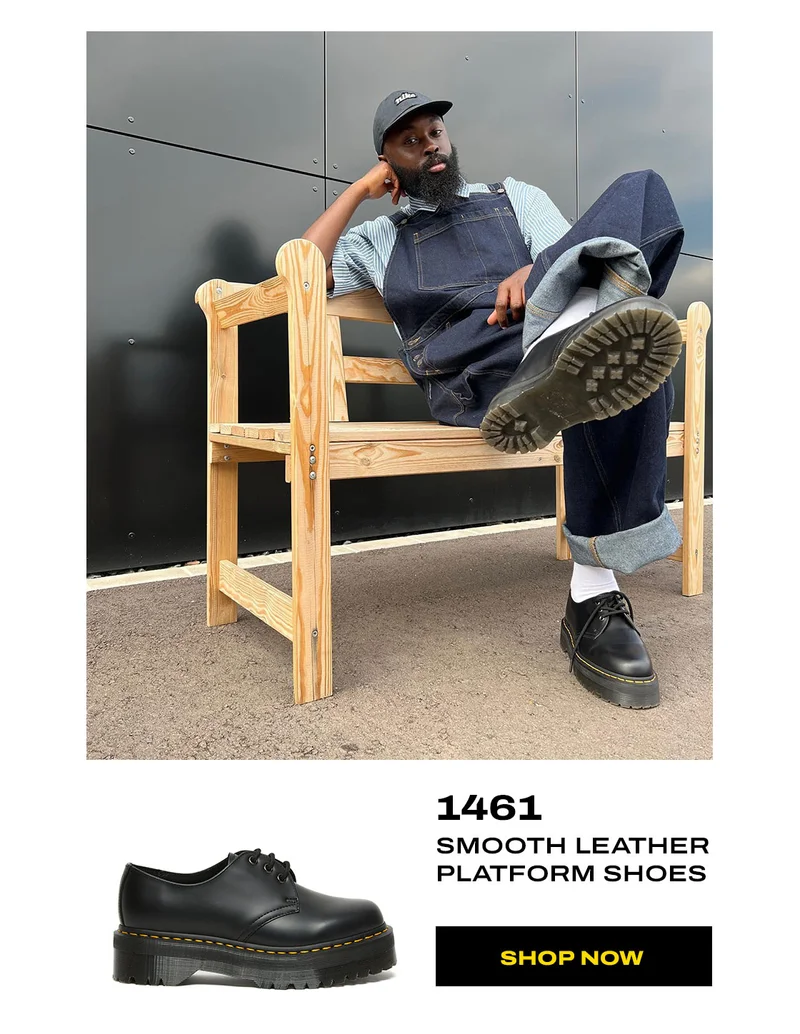 1461 Smooth Leather Platform Shoes