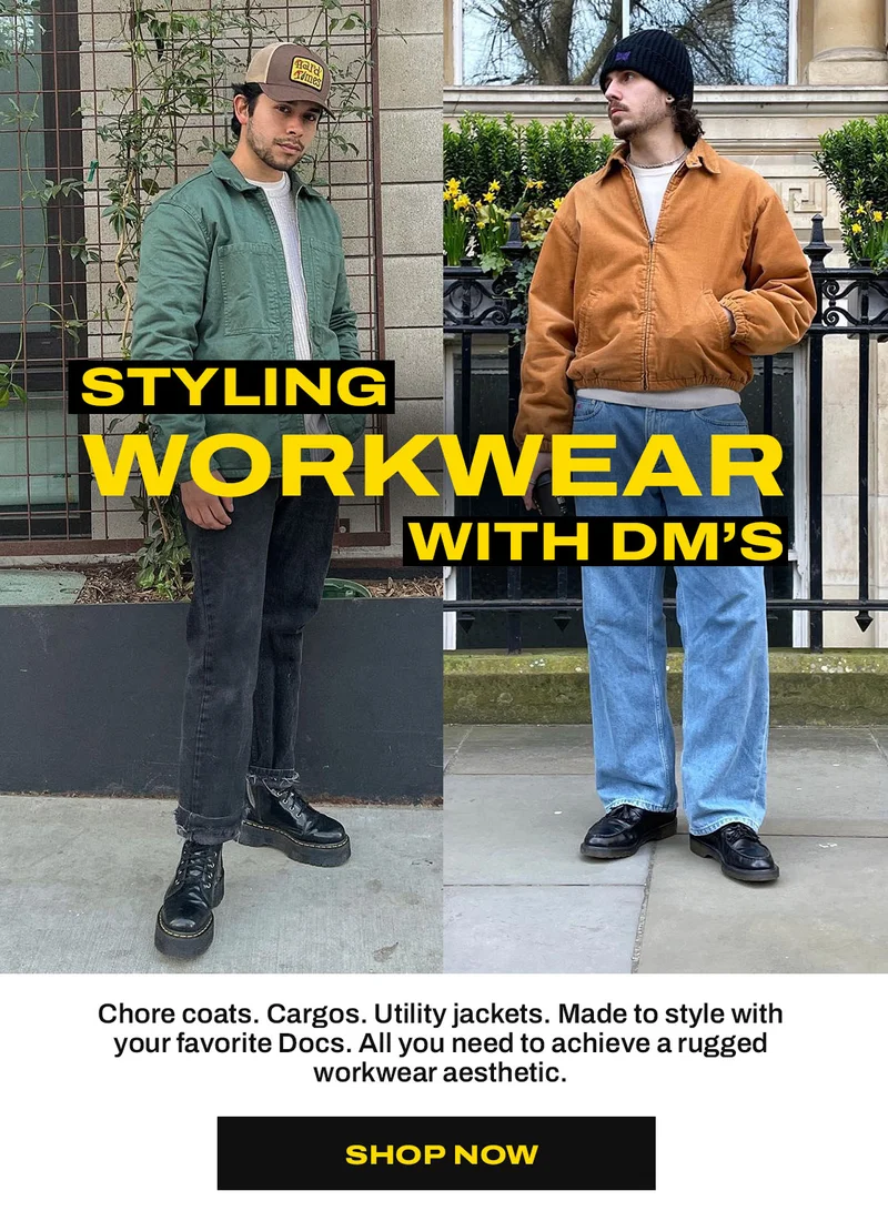 Styling Workwear with DM's. SHOP NOW