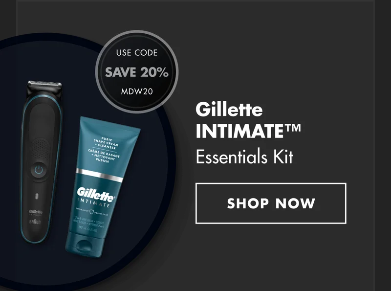 Gillette INTIMATE™ Essentials Kit. SHOP NOW