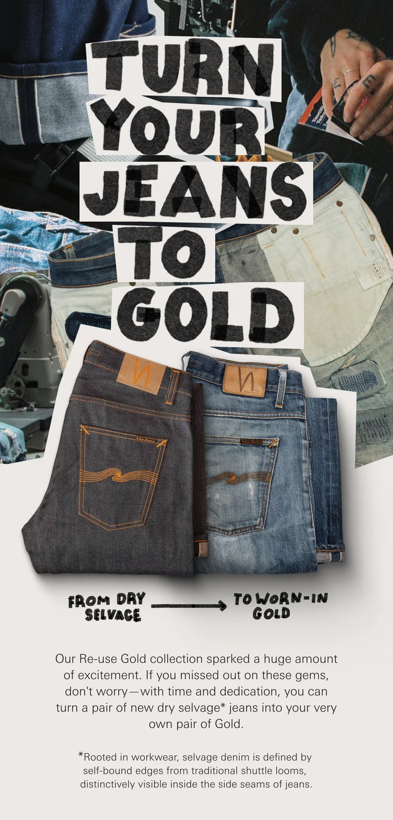 Turn your jeans gold