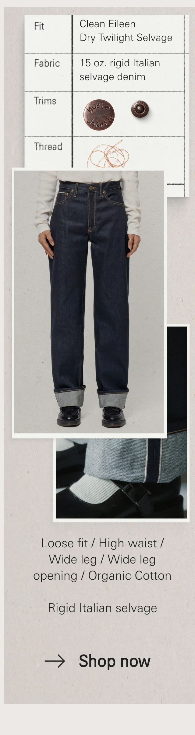 Clean Eileen Dry Twilight Selvage