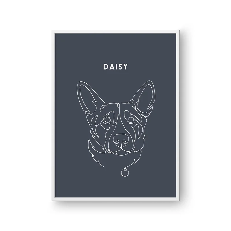Image of Line Art Pet Portrait - One Pet