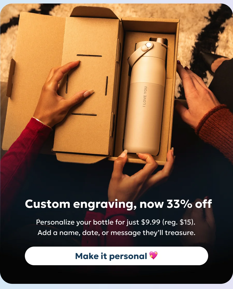 Personalize your bottle for just $9.99