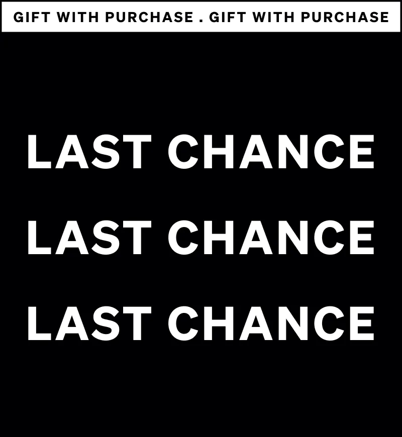 Last chance to get your complimentary crew socks.