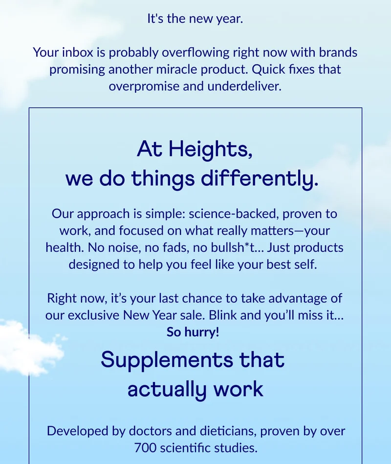 It's the new year. Your inbox is probably overflowing right now with brands promising another miracle product. Quick fixes that overpromise and underdeliver.