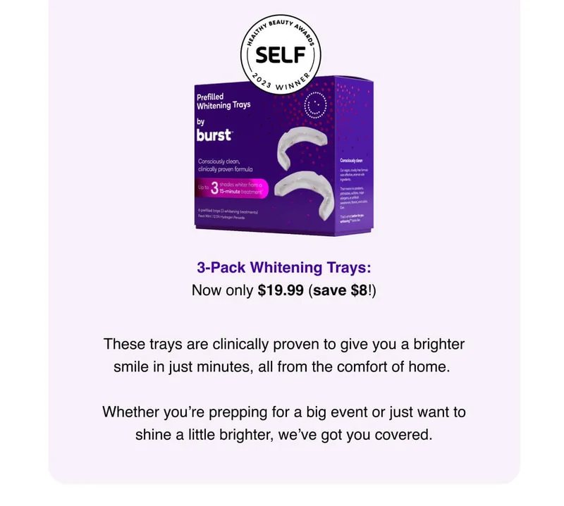 3 Pack Whitening Trays