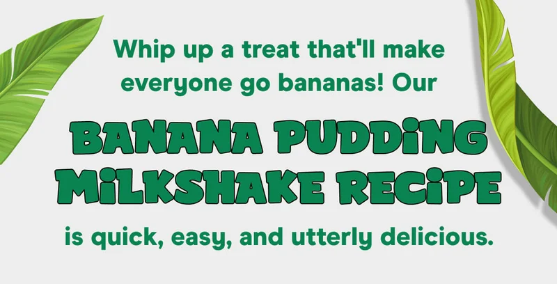 Whip up a treat that'll make everyone go bananas! Our Banana Pudding Milkshake recipe is quick, easy, and utterly delicious.