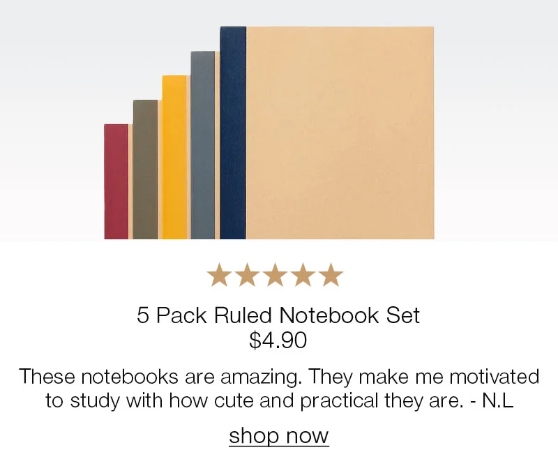 Shop 5 Pack Ruled Notebook Set
