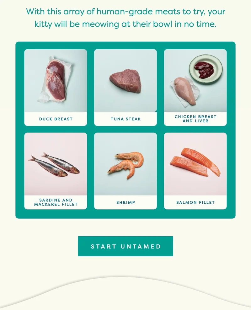 With this array of human-grade meats to try, your kitty will be meowing at their bowl in no time.