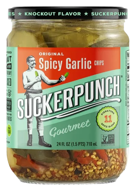Image of Suckerpunch Original Spicy Garlic Pickle Chips