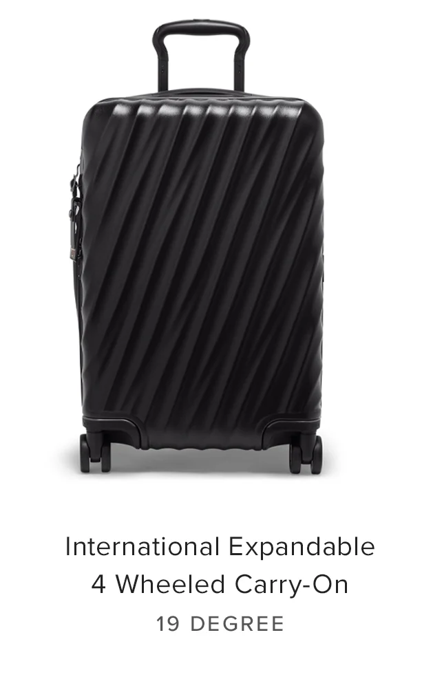 19 Degree: International Expandable 4 Wheeled Carry-On