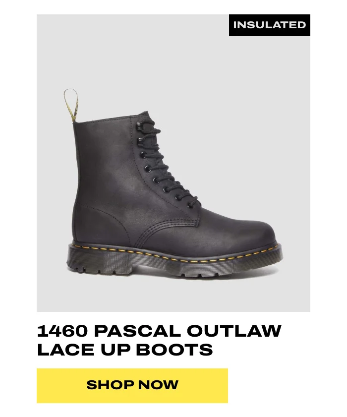 1460 Pascal Wintergrip Outlaw Leather Lace Up Boots