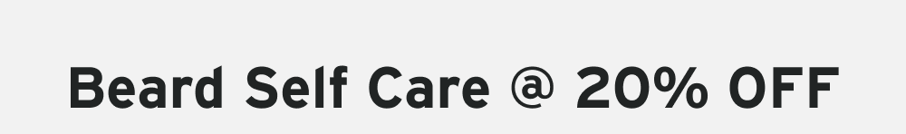 beard self care