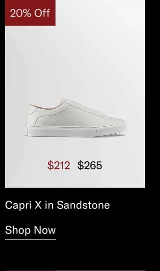 Capri X in Sandstone. Shop Now