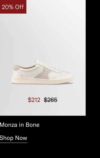 Monza in Bone. Shop Now