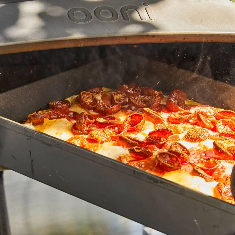 Overloaded Pepperoni Detroit-style Pizza
