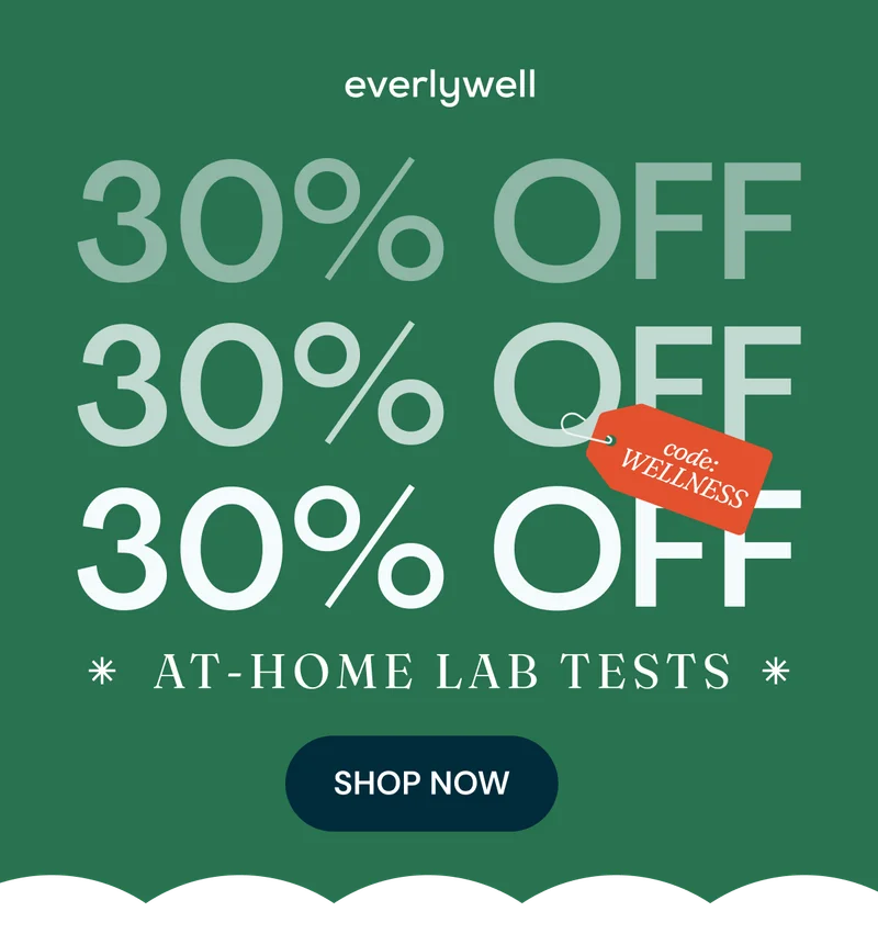 30% OFF AT-HOME LAB TESTS
