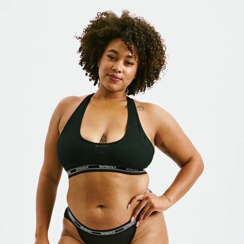 Image of Powermesh Bralette - Black