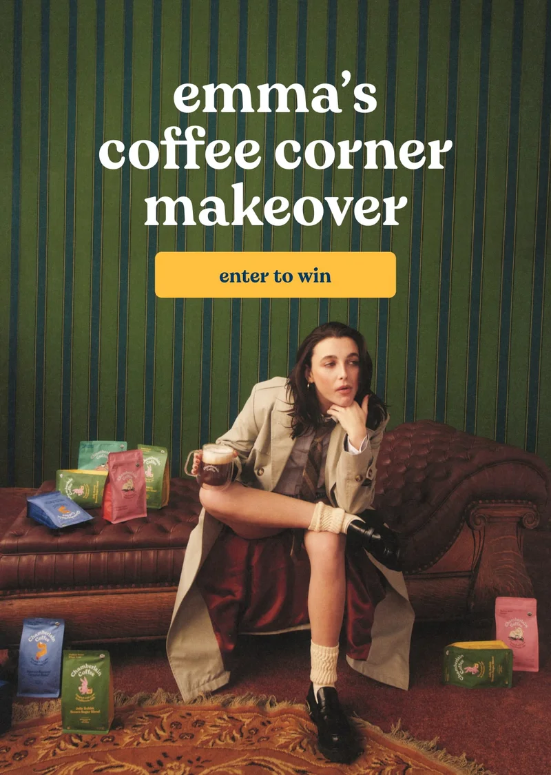 emma’s coffee corner makeover. [enter to win]