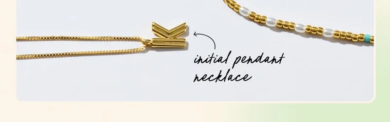 Initial Pendant Necklace
