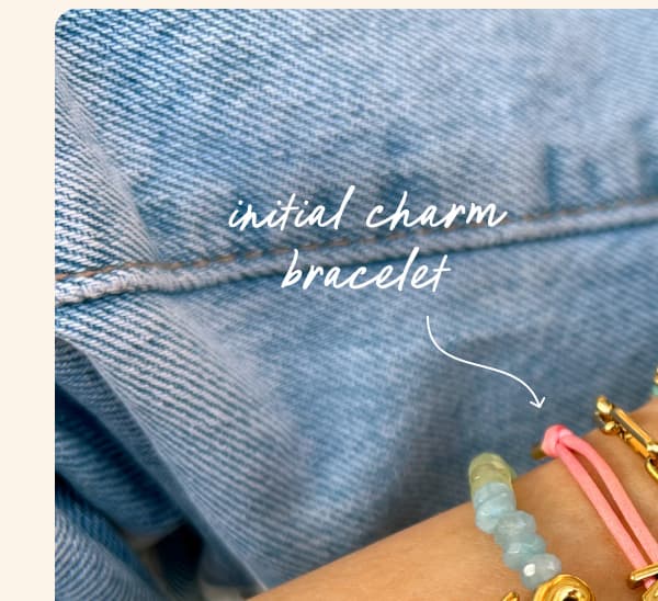 Initial Charm Bracelet