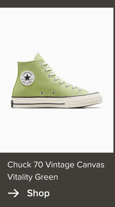 Shop: Chuck 70 Vintage Canvas Vitality Green