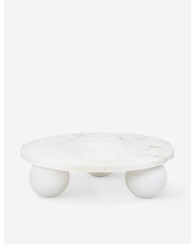 Marlow Marble Plate by Regina Andrew - White / Large