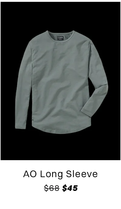 AO Long Sleeve Curve-Hem Tee