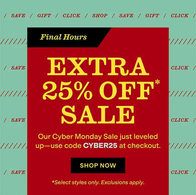 Shop Cyber Monday Sale