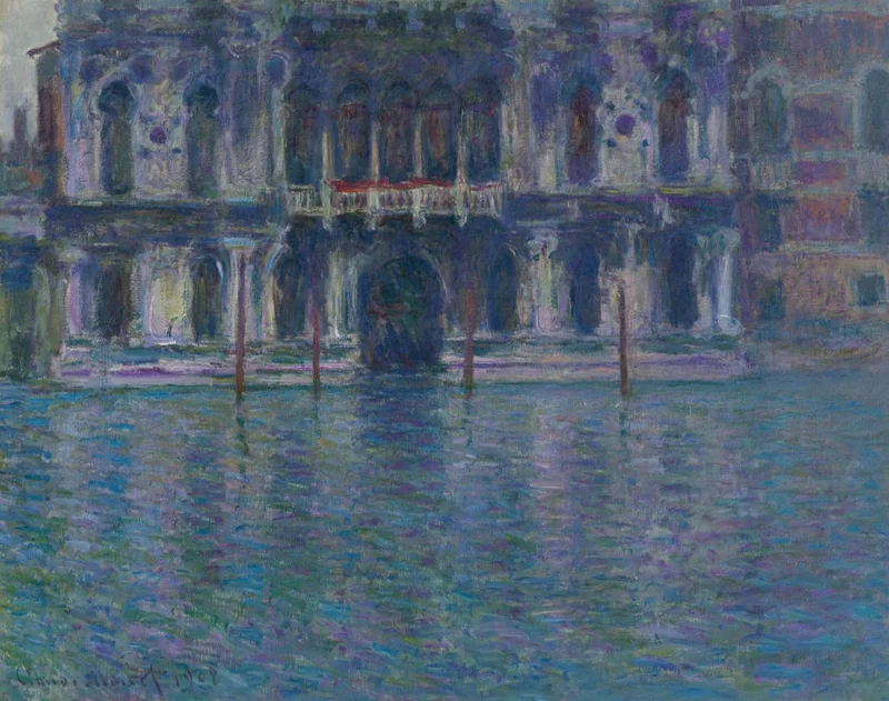 An impressionist painting of the Palazzo Contarini