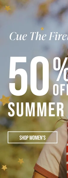 Up to 50% off Sitewide Shop Women's