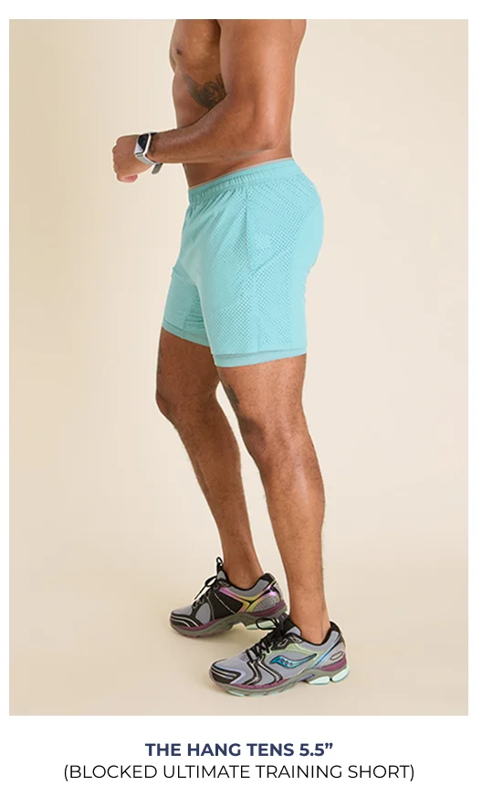 Blocked Ultimate Training Short: The Hang Tens 5.5"
