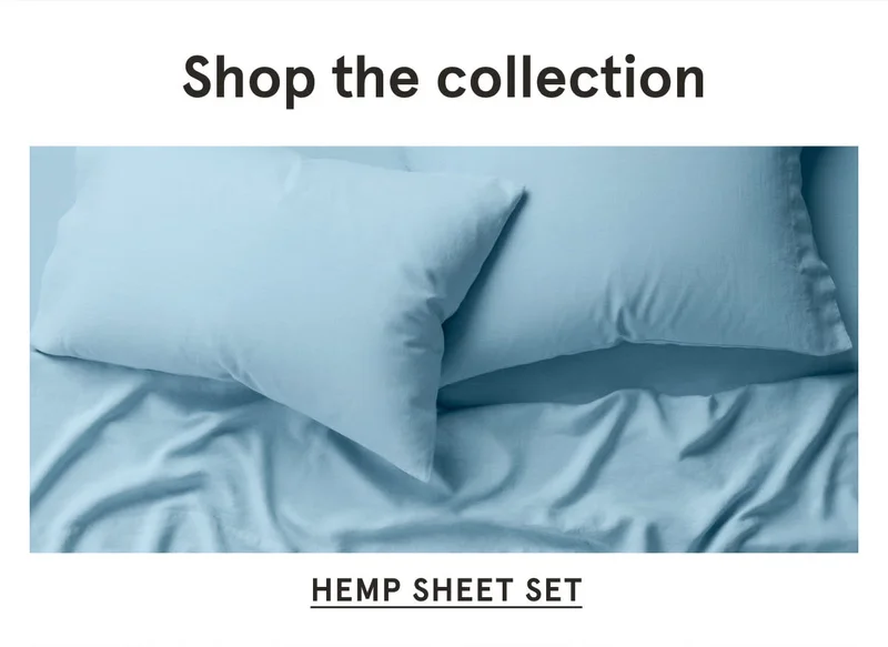 Shop the collection | Hemp Sheet Set