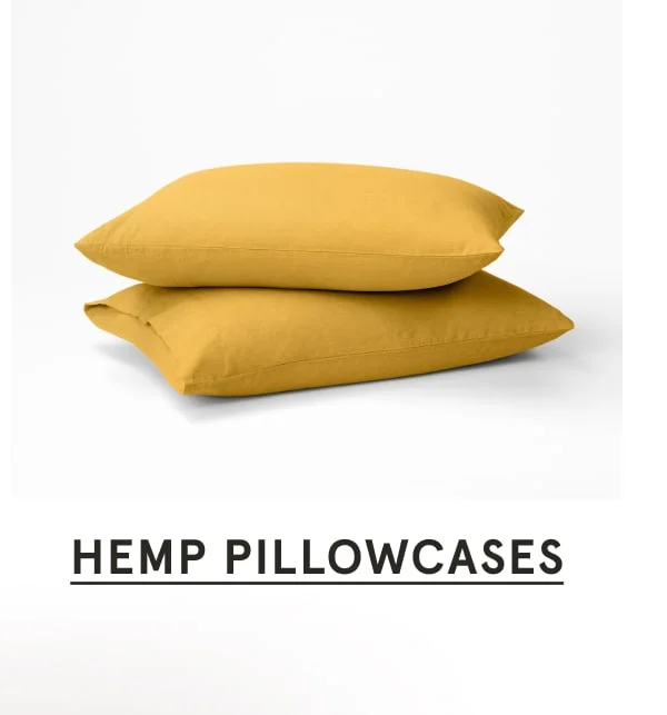Hemp pillowcases